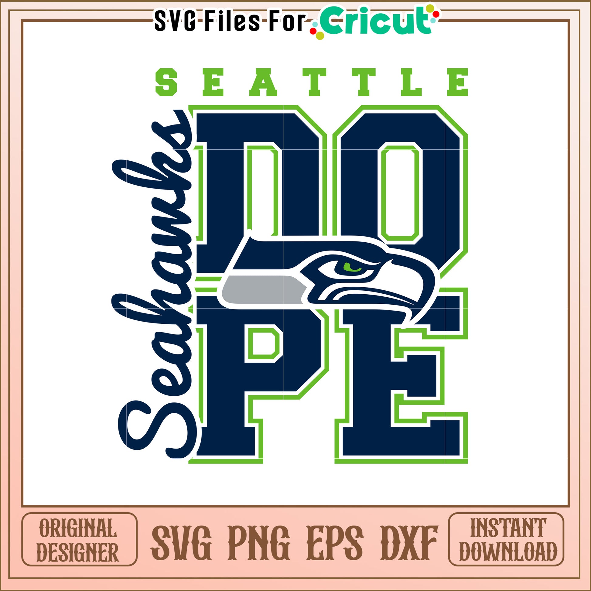 Seattle Seahawks PE SVG Logo Design