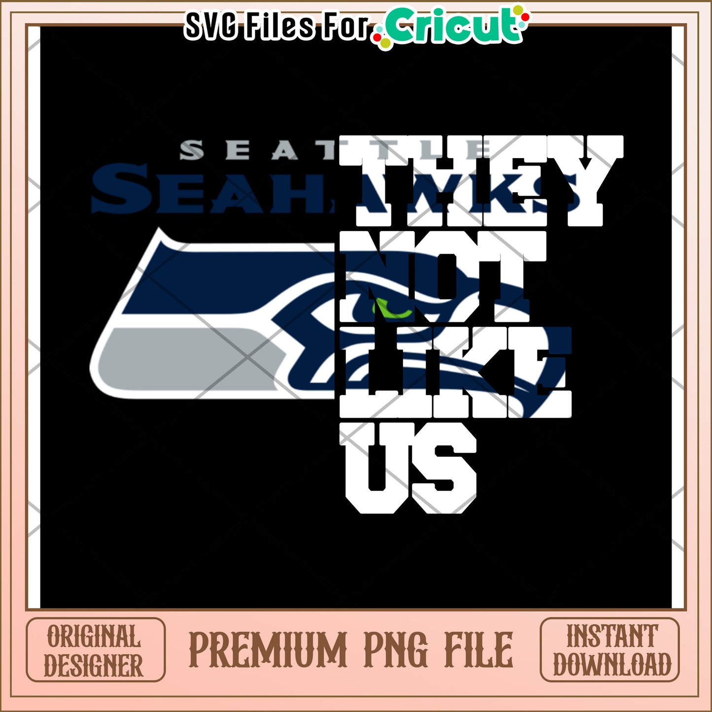 Seattle Seahawks PNG Design, perfect for Cricut projects and fans