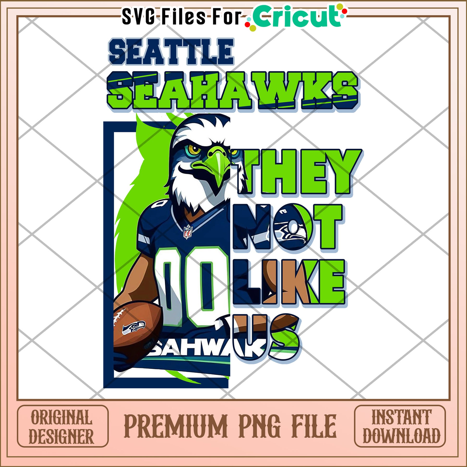 Seattle Seahawks PNG Design for Cricut, Instant Download Available