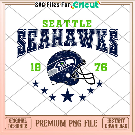 Seattle Seahawks PNG File for Cricut, Instant Download Design