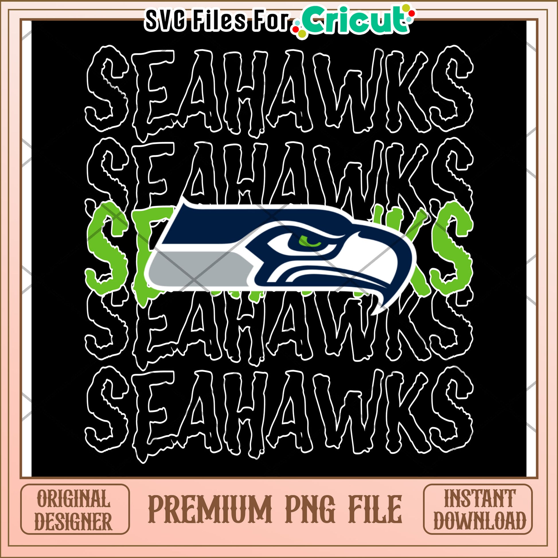 Seattle Seahawks PNG File for Cricut, perfect for crafting projects