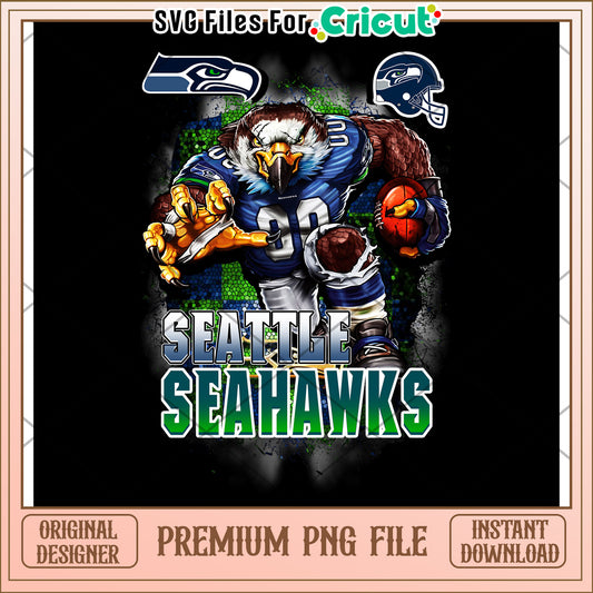 Seattle Seahawks PNG design for Cricut projects, perfect for fans