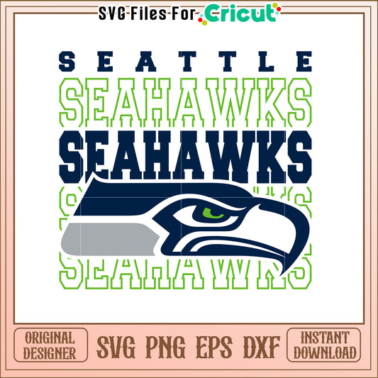 Seattle Seahawks SVG Design