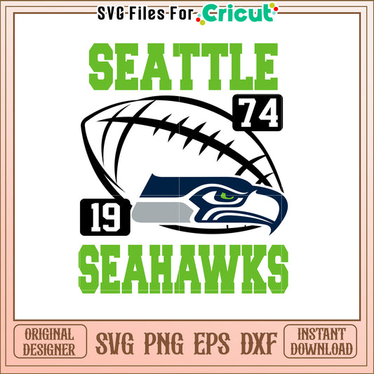 Seattle Seahawks SVG Design for Game Day Decor