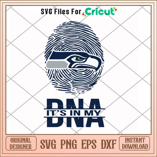 Seattle Seahawks it in my DNA svg, Seattle Seahawks svg, new nfl svg
