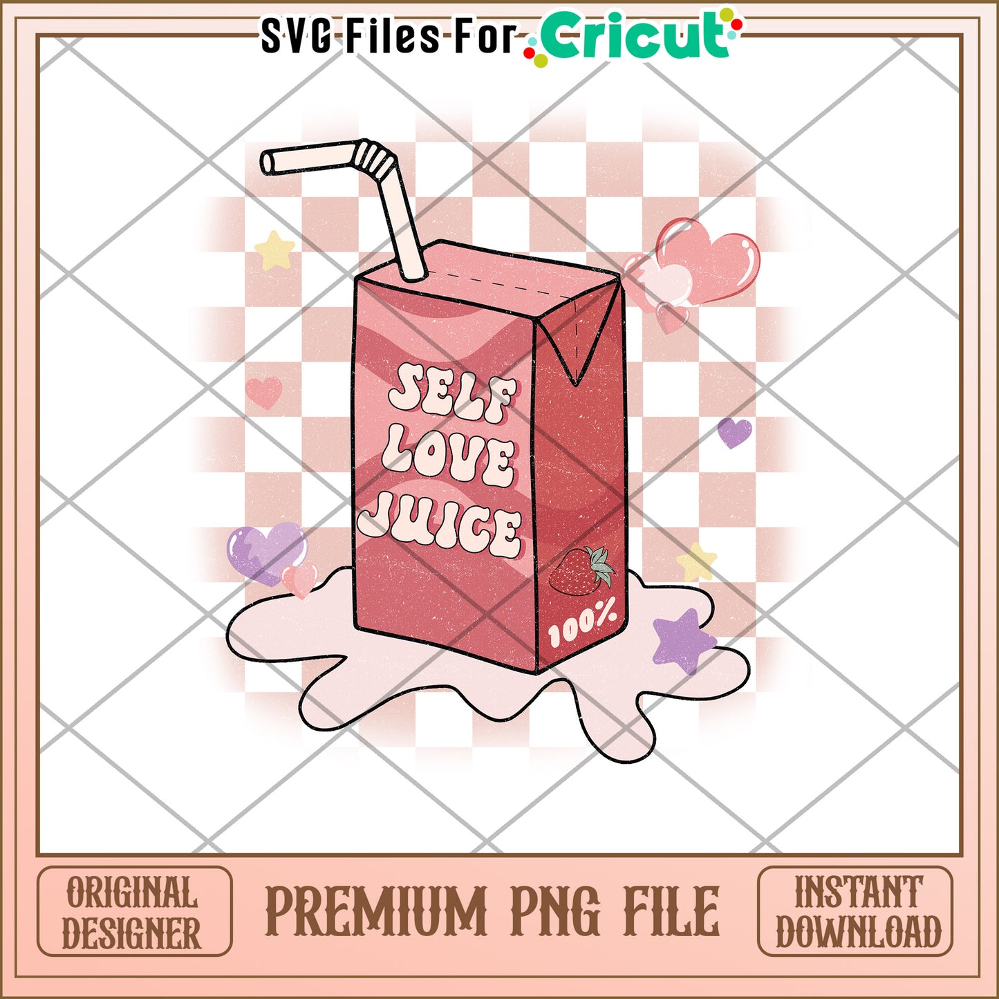 Self Love Juice Box PNG Cricut Design