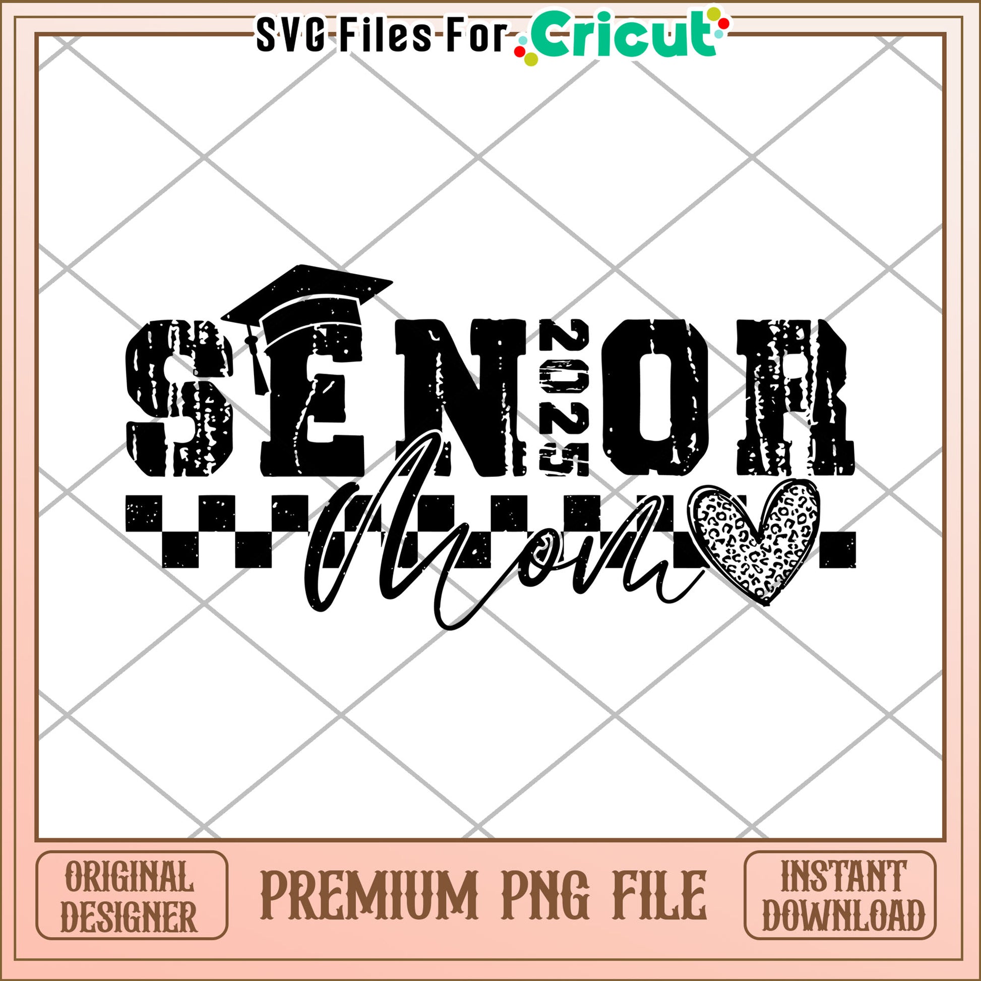 Senior Mom 2025 PNG Graduation Design
