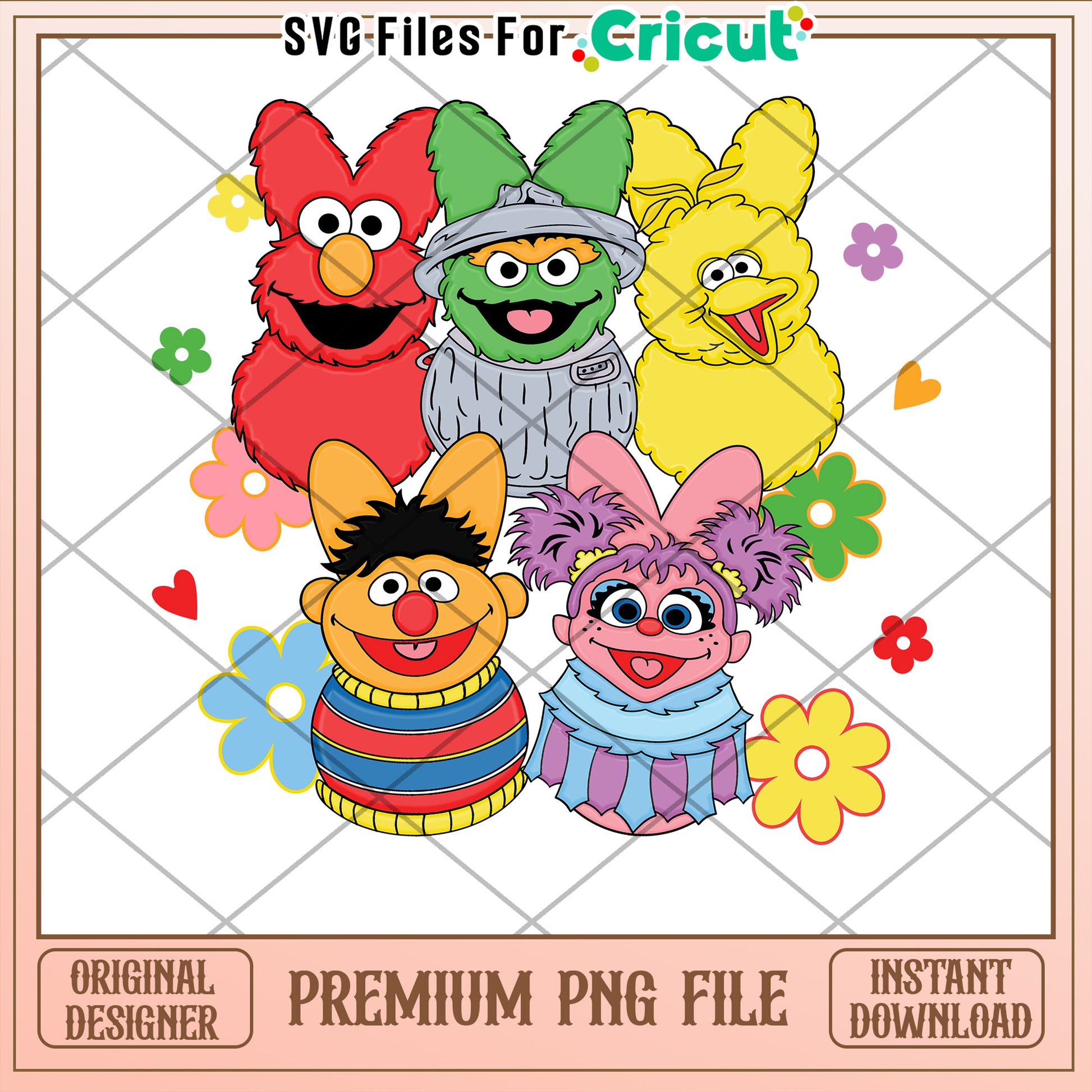 Sesame Street PNG Cricut Design