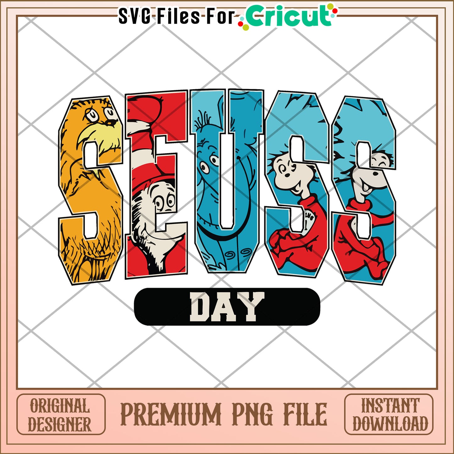 Seuss Day PNG Image Instant Download