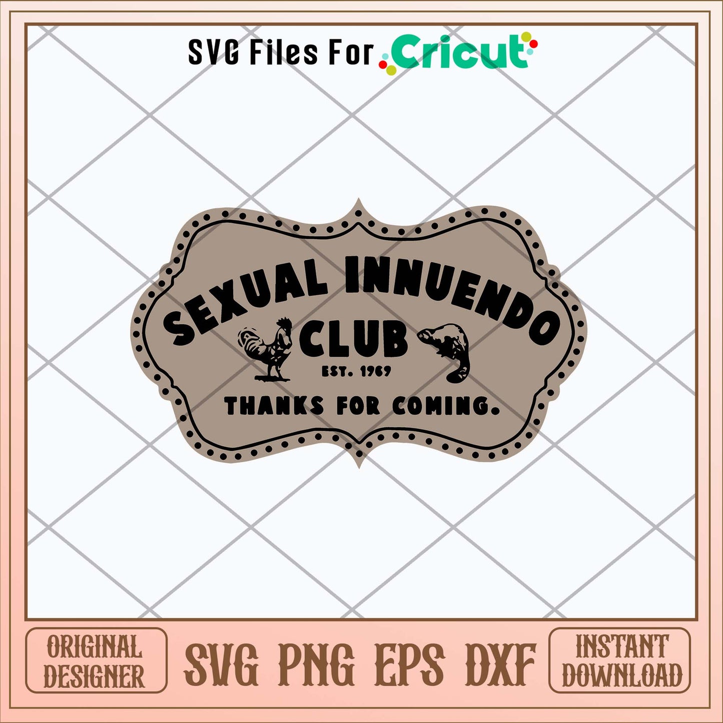Sexual Innuendo Club Thanks For Coming Svg, Png Dxf Eps File-Svgfilesforcricut