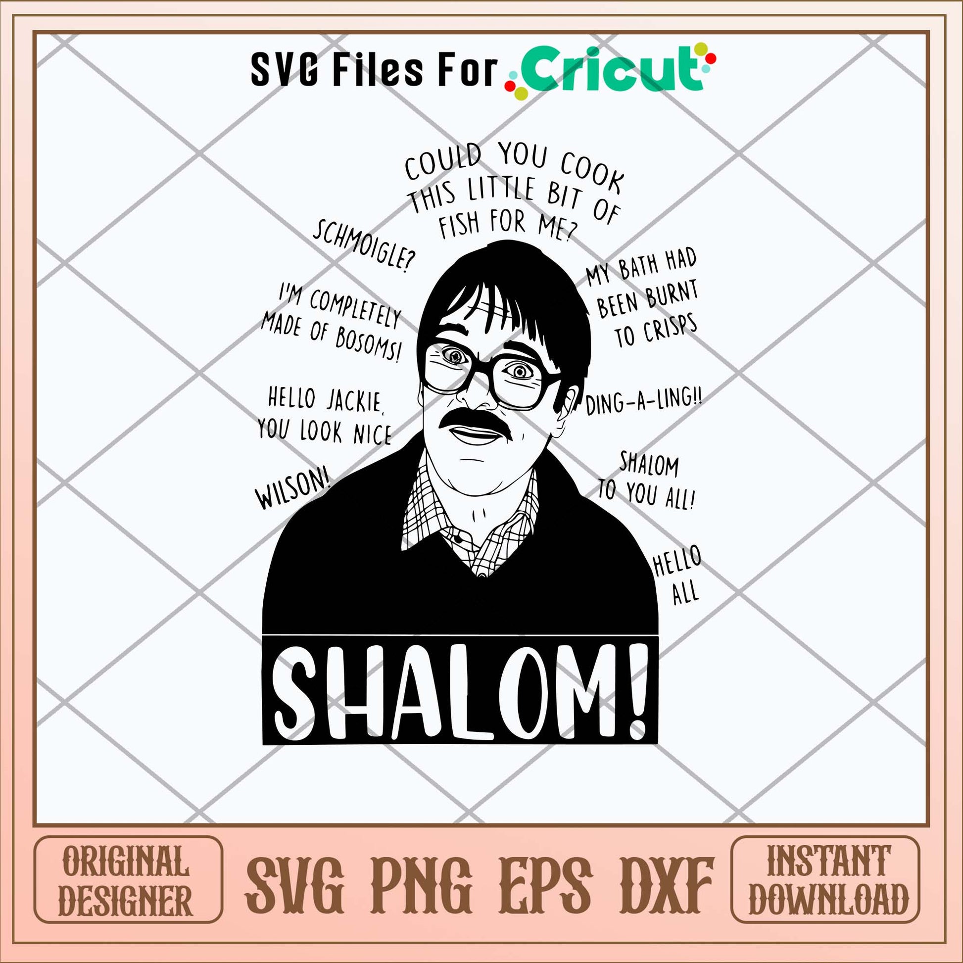 Shalom Could You Cook Svg, Shalom Svg-Svgfilesforcricut