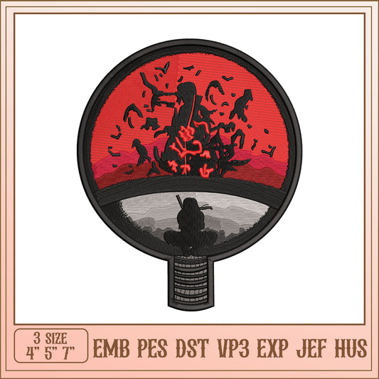 Sharingan Embroidery Design