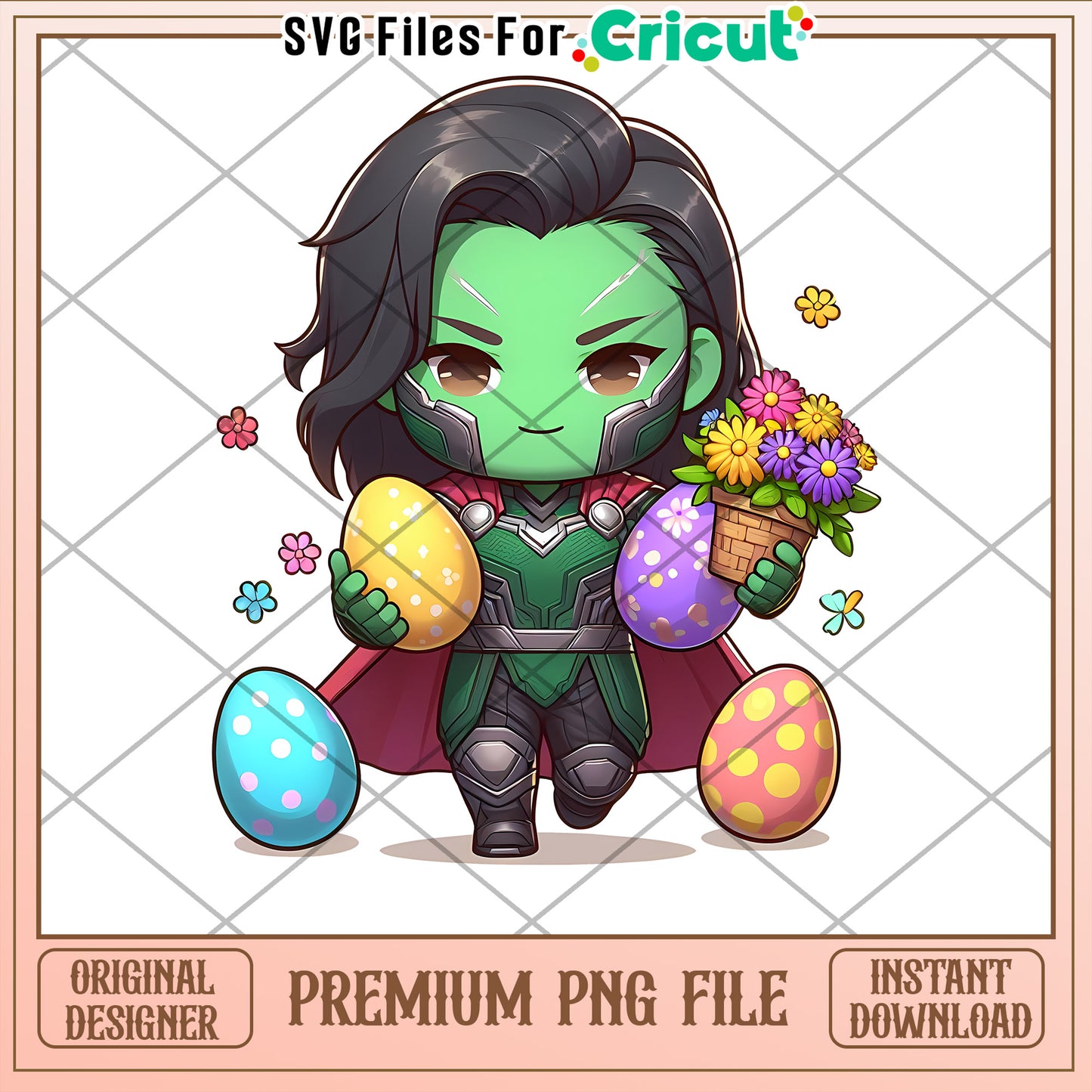 She-Hulk Easter PNG Cricut File