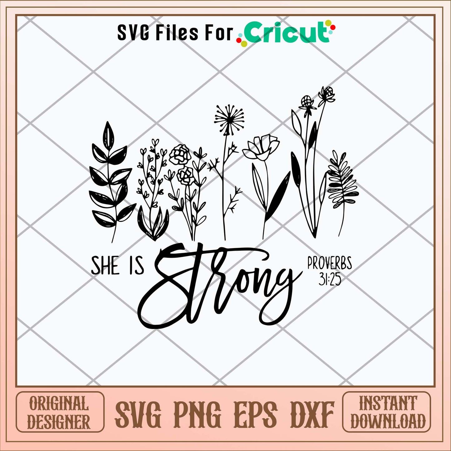 She Is Strong Svg, Png Dxf Eps File-Svgfilesforcricut
