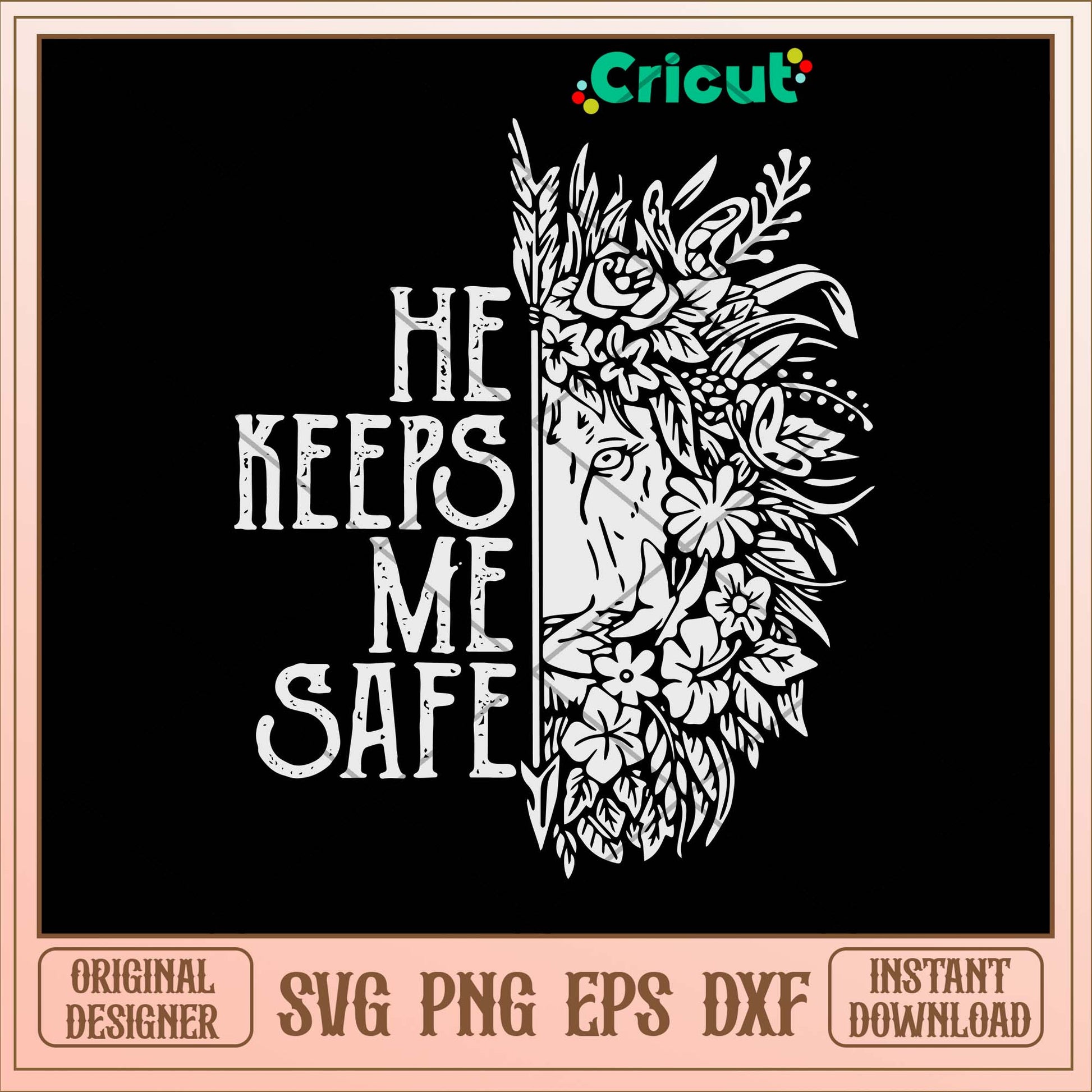 She Keeps Me Wild, He Keeps Me Safe-Svgfilesforcricut