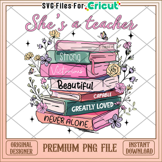 She is a teacher png, making learning fun​ png, back to school​ png