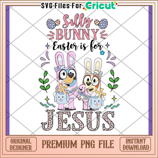 Silly Bunny Easter Jesus Fun PNG Design Download