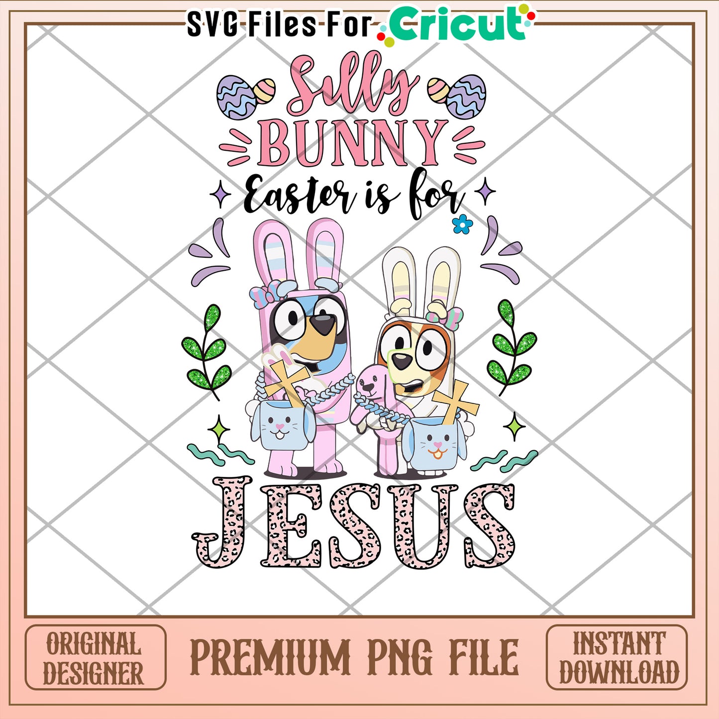 Silly Bunny Easter Jesus PNG Design