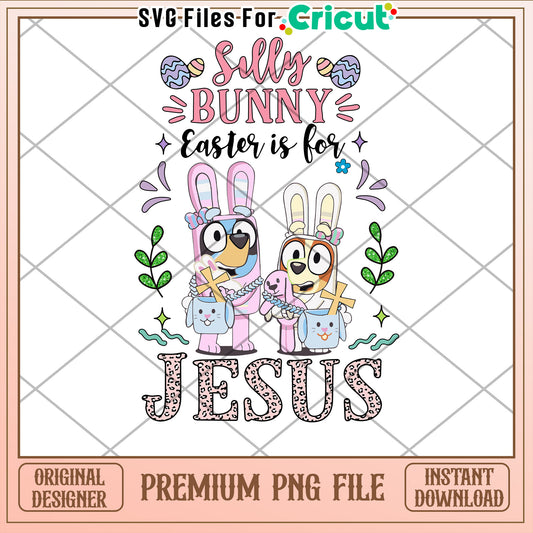 Silly Bunny Easter Jesus PNG Design