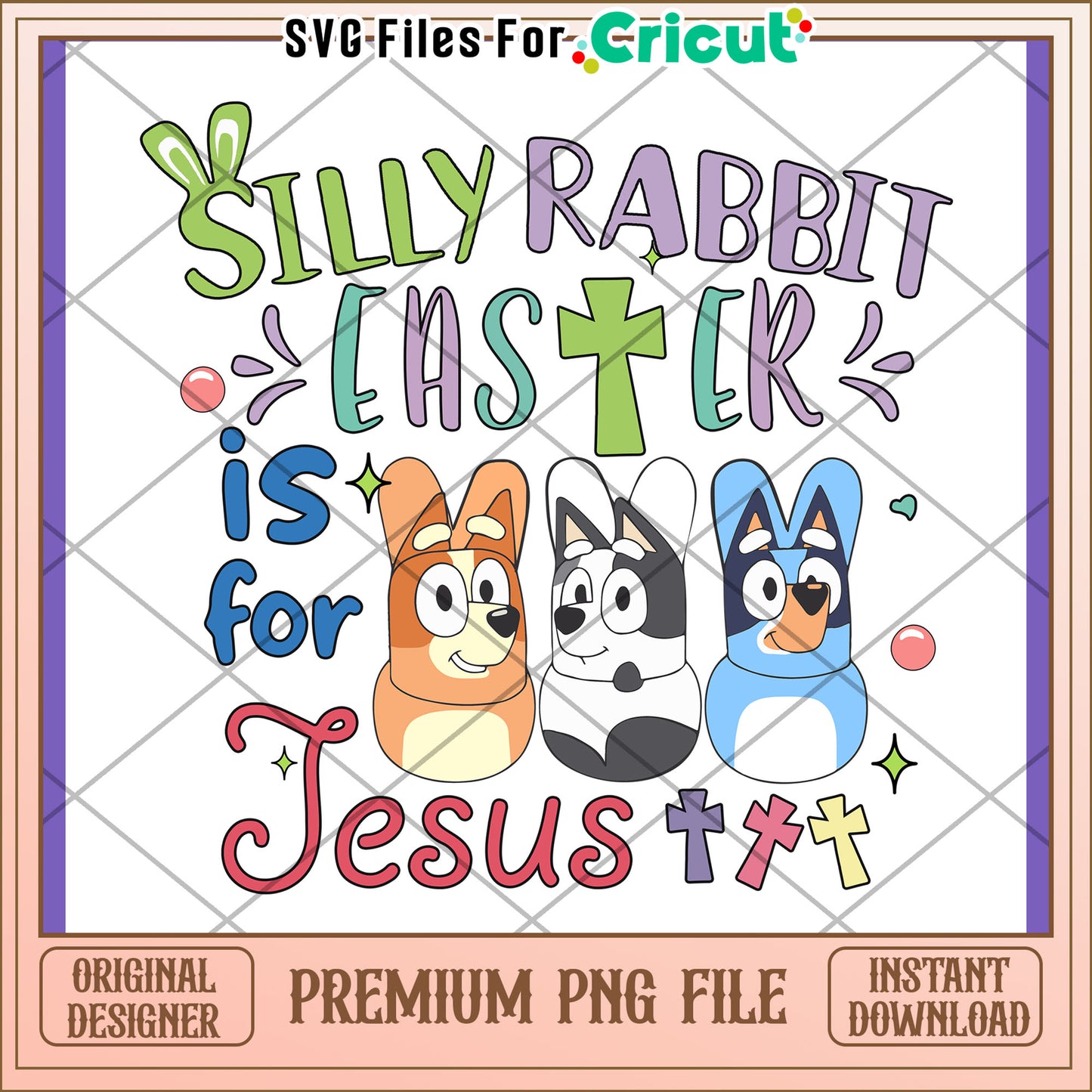 Silly Rabbit Easter PNG Design