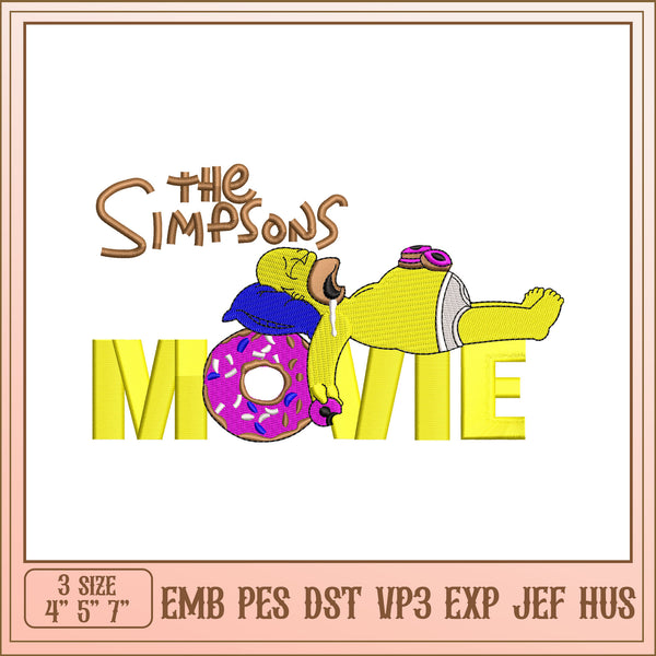 Simpsons Movie Embroidery Design – svg files for cricut