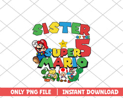 Sister of the super mario disney png