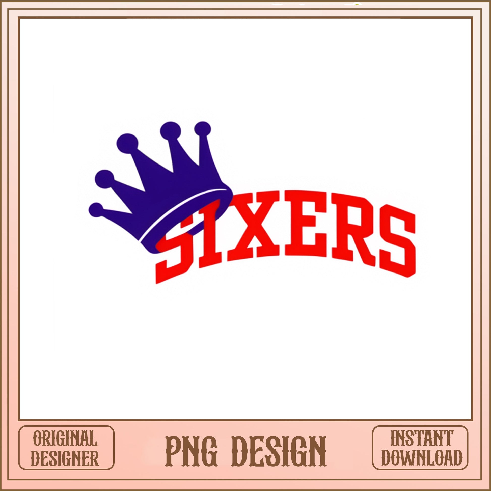 Sixers Crown PNG, Philadelphia Basketball PNG, NBA Fan PNG