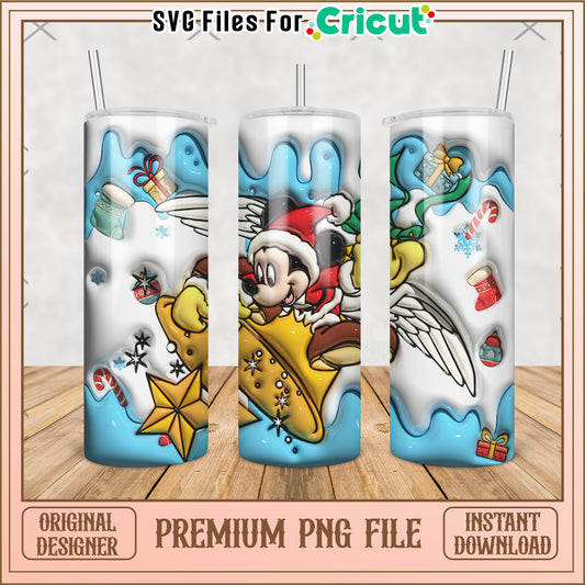 Skating with mickey tumbler png, disney cartoons png, disneyland png