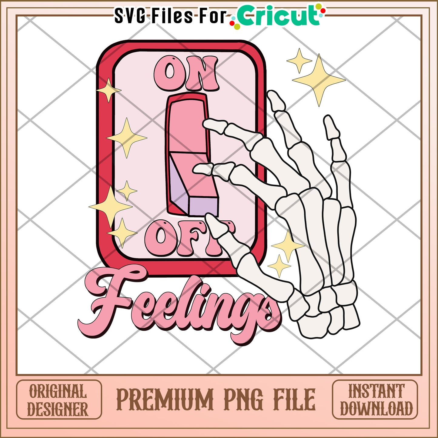 Skeleton Hand On Off Feelings PNG