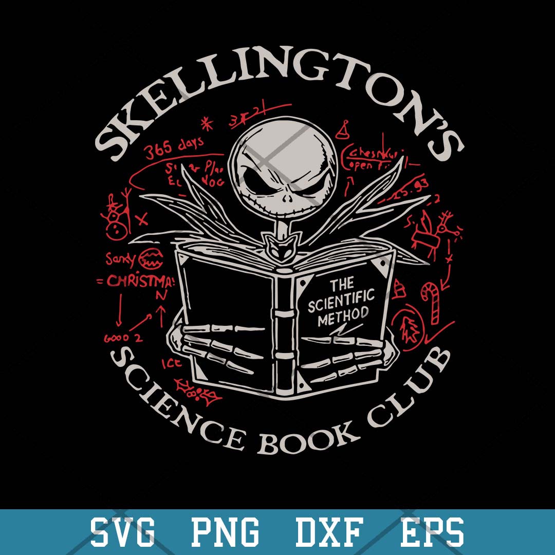 Skellington_s Science Book Club Svg, Halloween Svg-Svgfilesforcricut