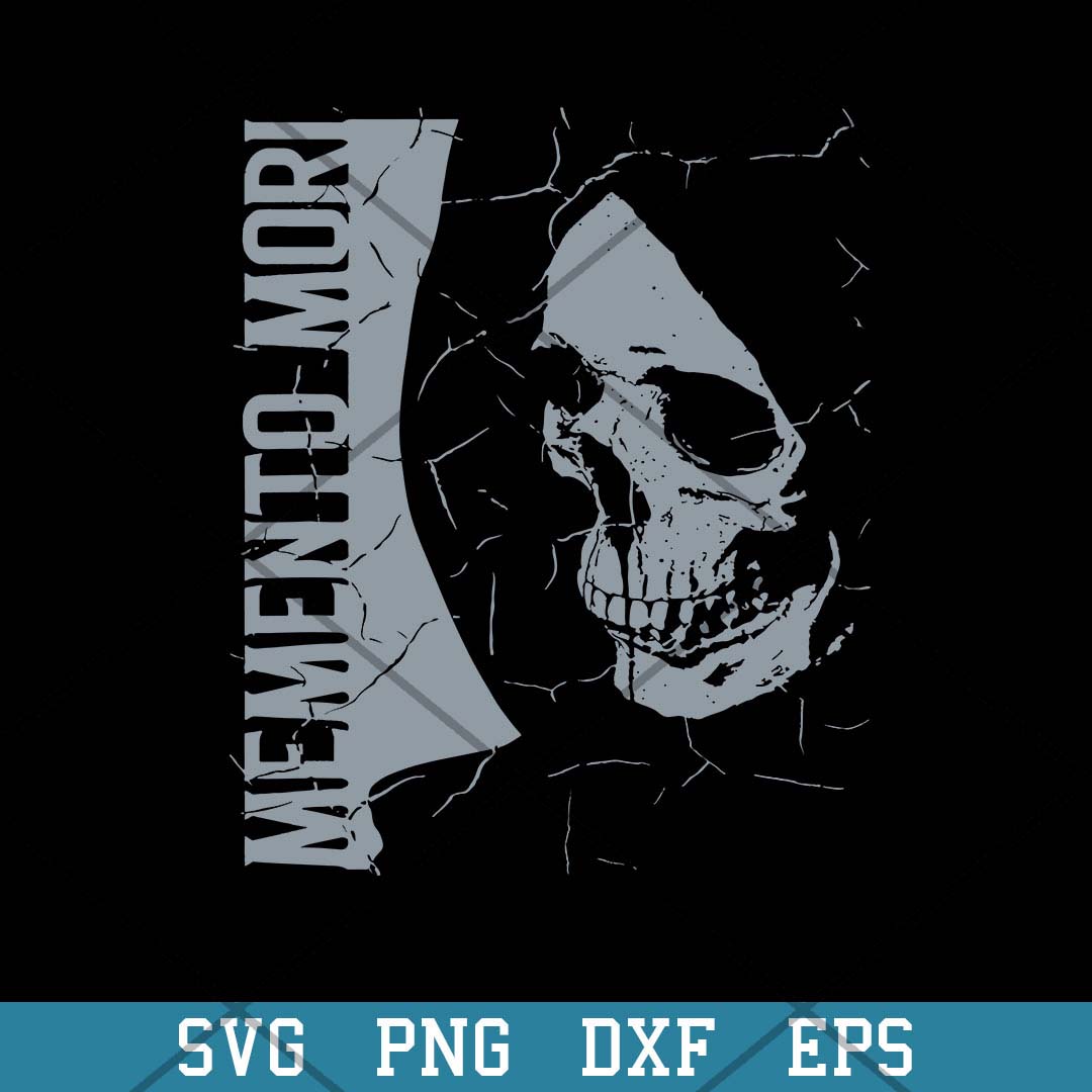 Skull Philosophic Latin Phrase Memento Mori Horror Svg, Halloween Svg-Svgfilesforcricut