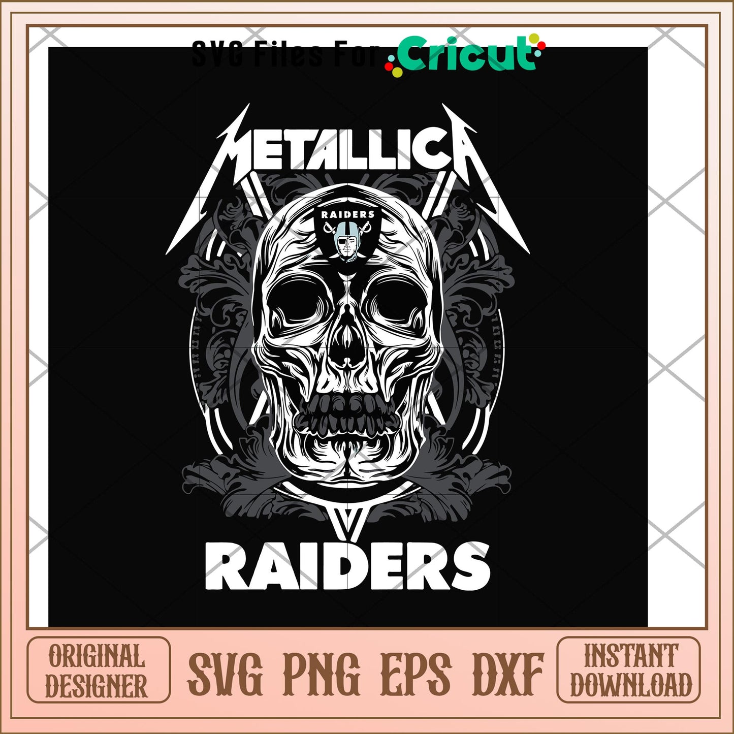 Skull Metallica Raiders svg, Skull svg, new nfl svg