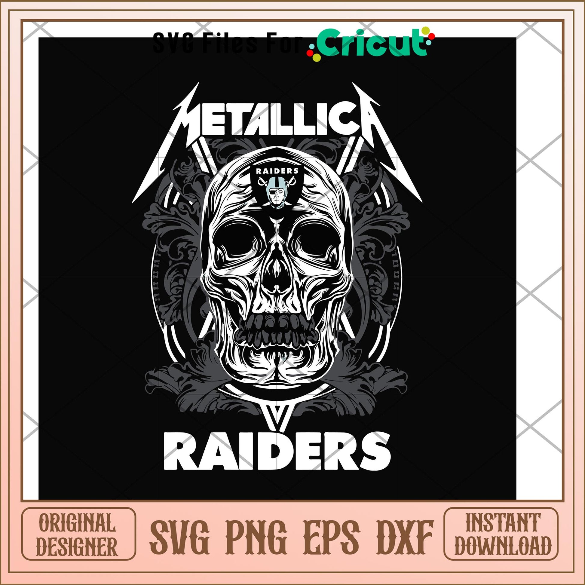 Skull Metallica Raiders svg, Skull svg, new nfl svg
