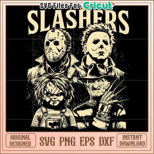 Slashers svg, spooky halloween svg, halloween season svg