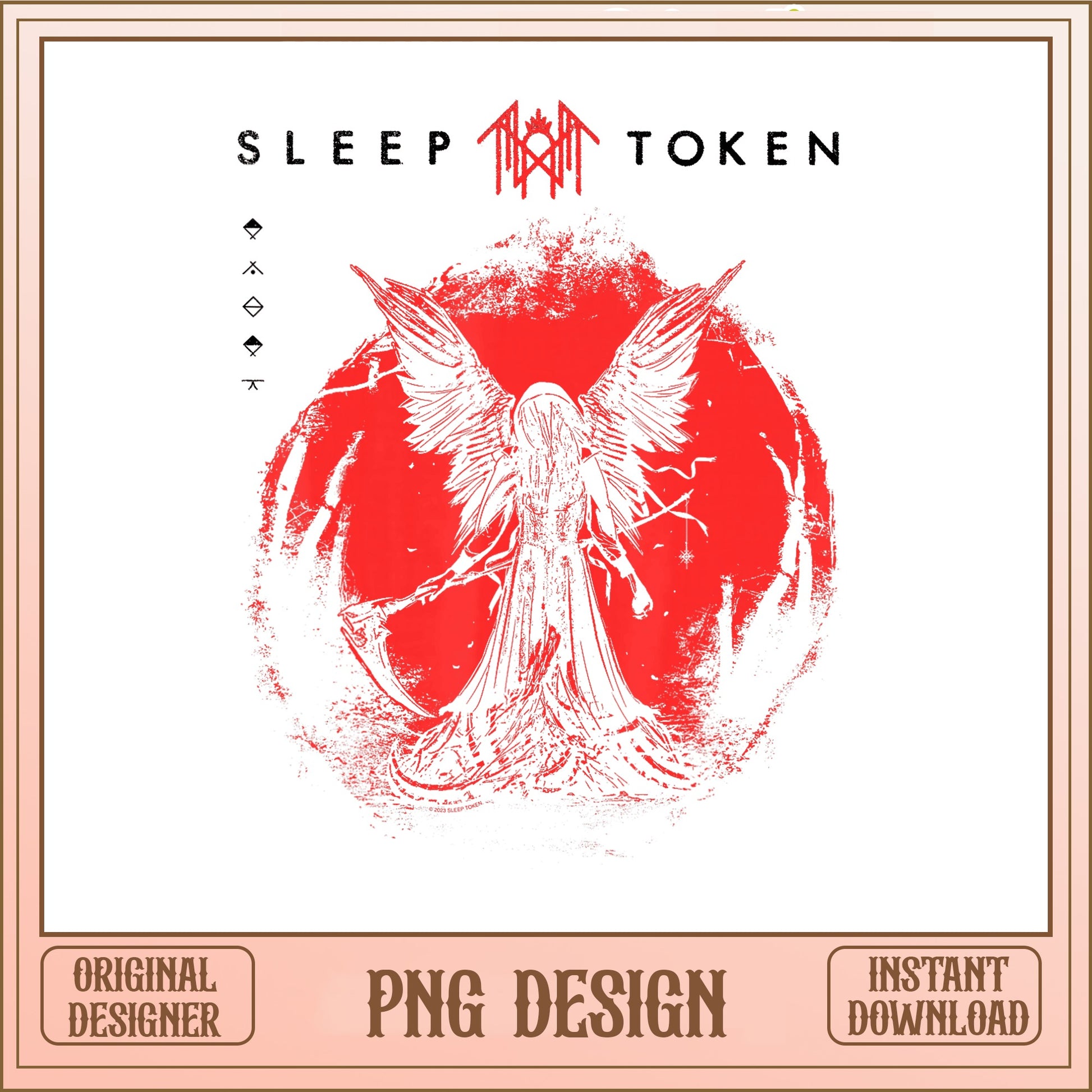 Sleep Token Angel PNG, Sleep Token Band Shirt PNG, Rock Music PNG