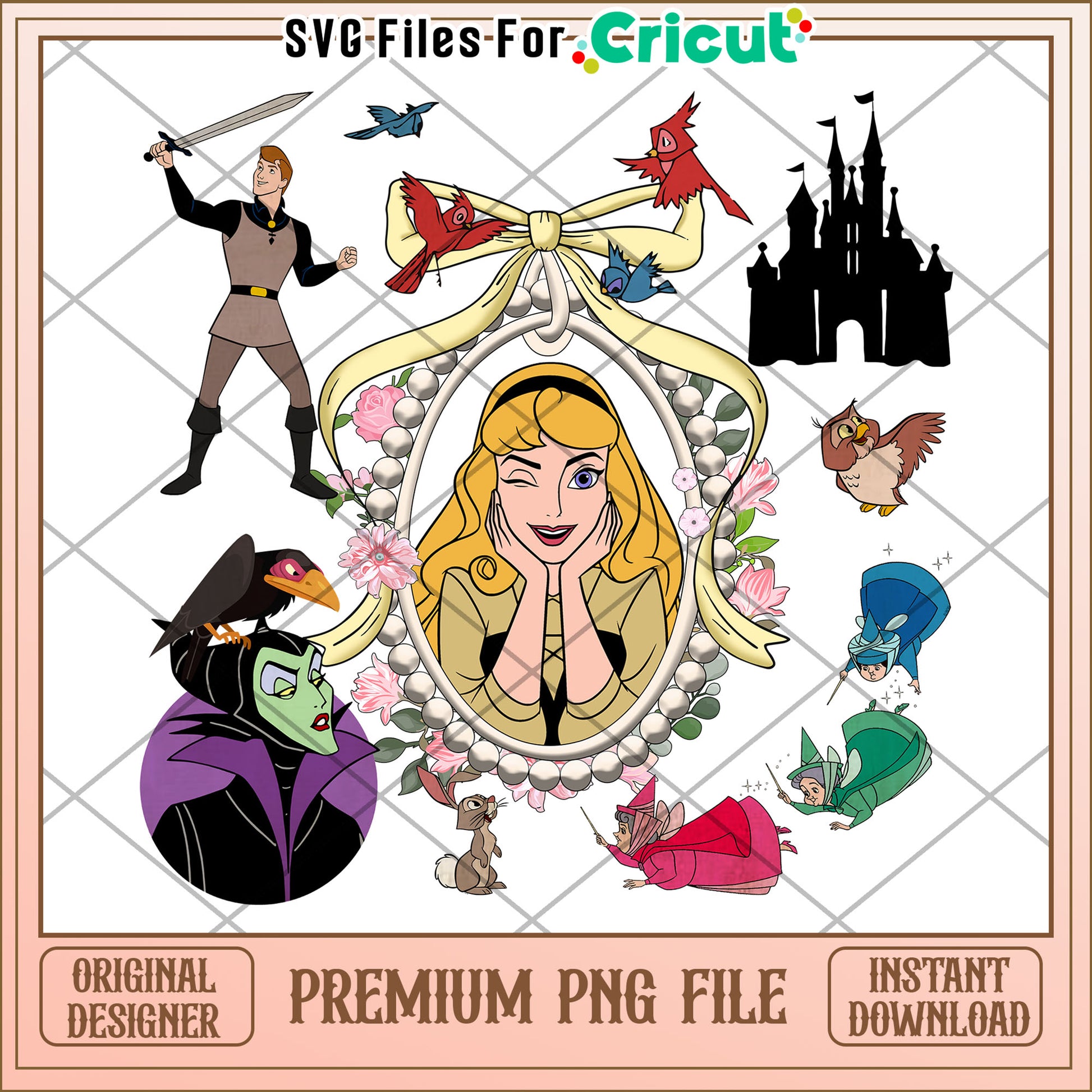 Sleeping Beauty PNG Sublimation Design