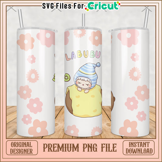 Sleepy labubu tumbler png, labubu doll png, labubu toys png