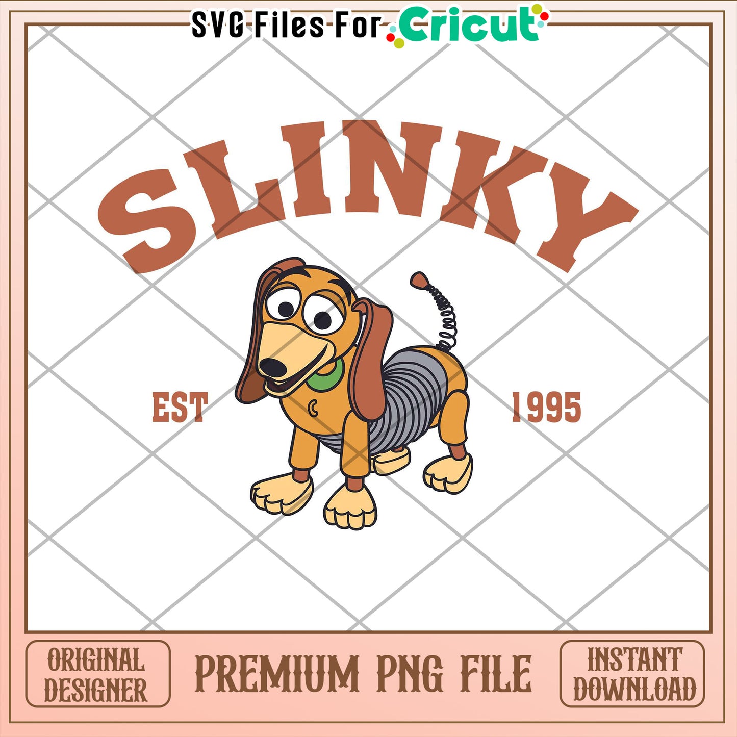 Slinky Dog PNG Toy Story Cricut Design