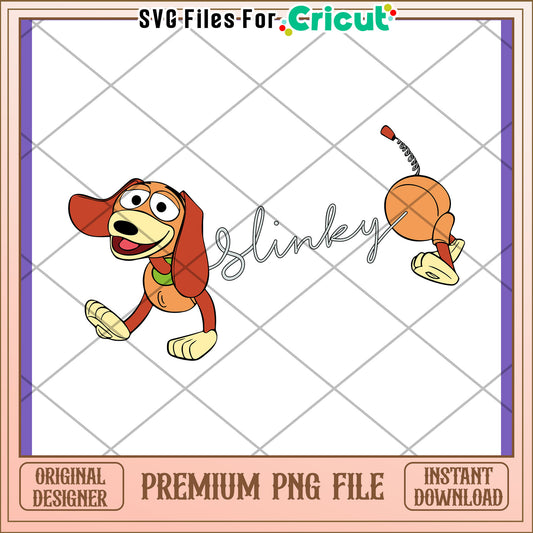 Slinky Dog PNG Toy Story Design