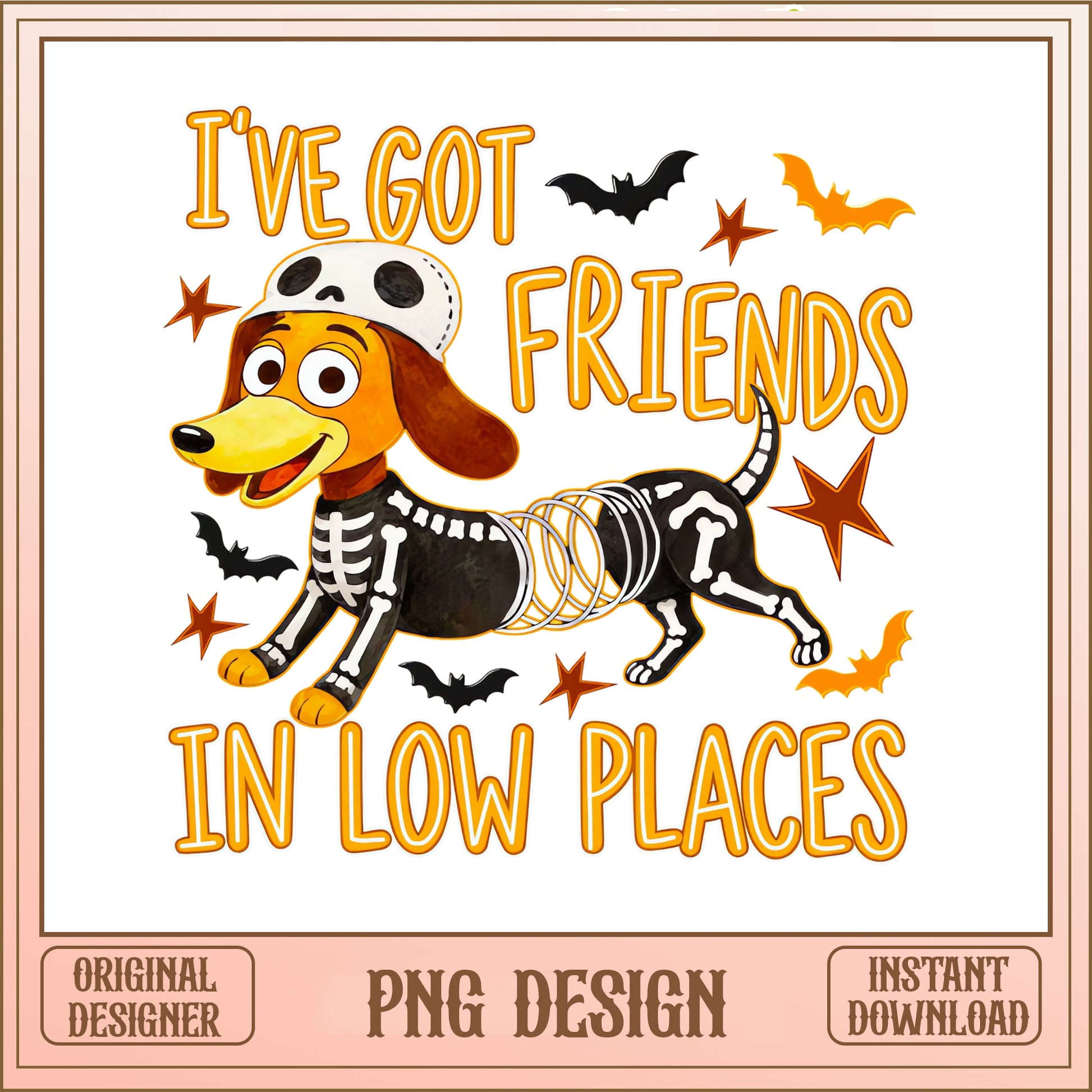Slinky Dog Halloween PNG, Toy Story Halloween PNG, Friends In Low Places PNG