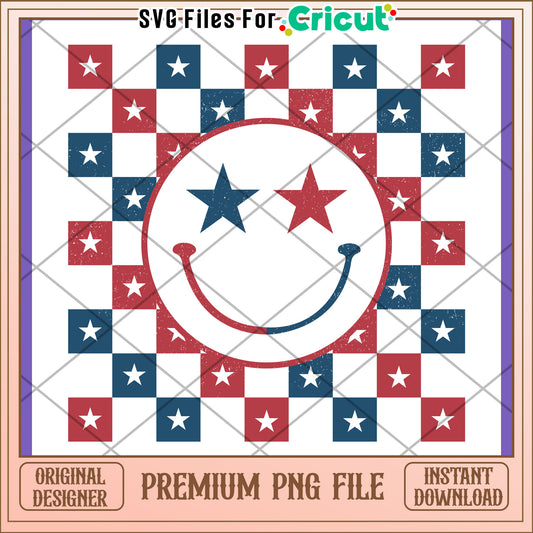 Smiling Star Pattern PNG Design for Crafts and Art