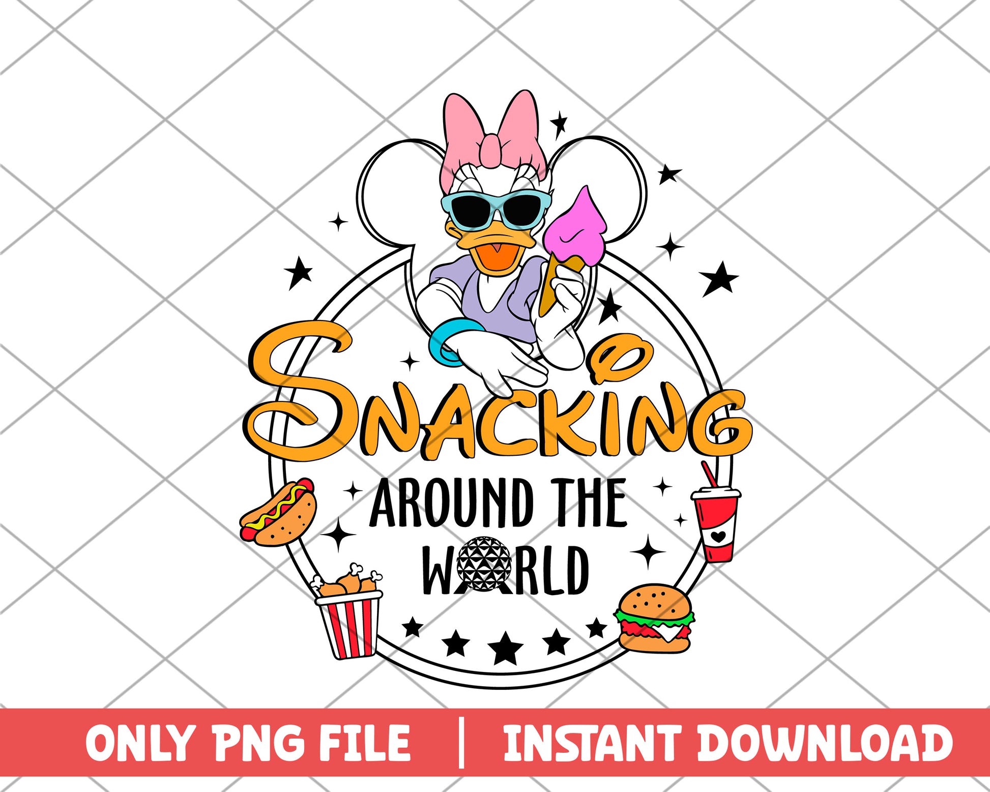 Snacking around the world daisy disney png