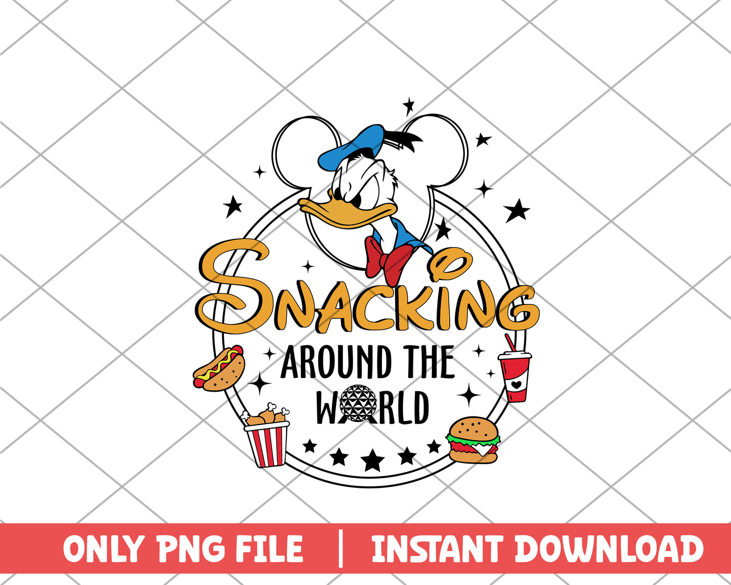 Snacking around the world donald disney png