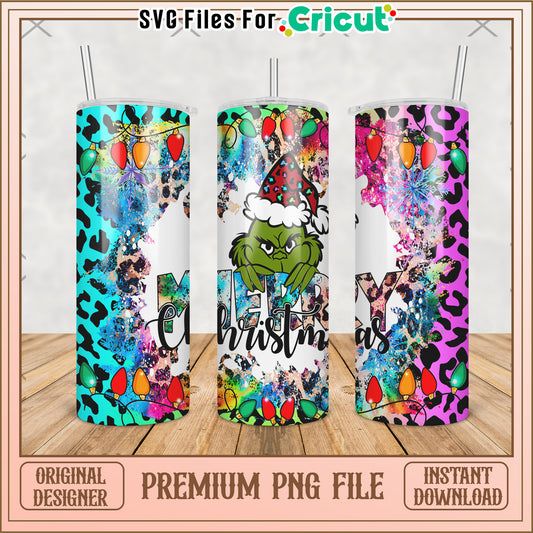 Sneeky grinch happy christmas tumbler png, baby grinch​ png, grinch christmas tree png