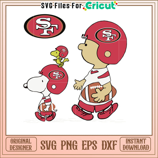 Snoopy San Francisco 49ers SVG