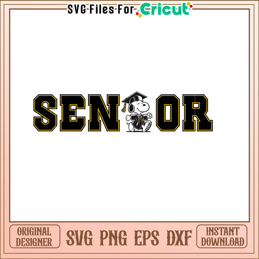 Snoopy Senior Graduation SVG