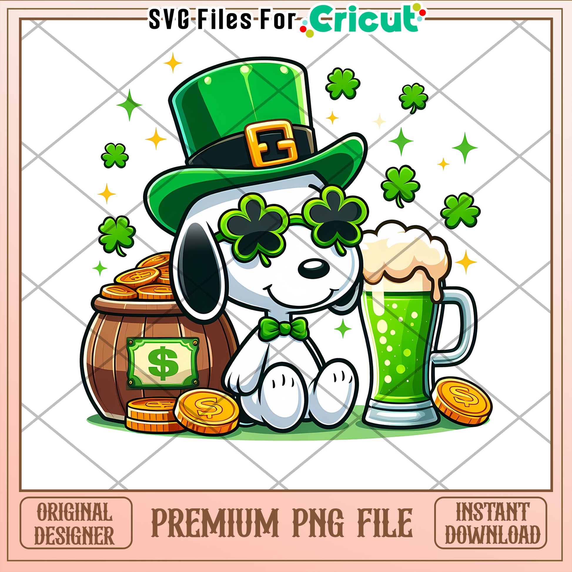 Snoopy St Patricks Day PNG