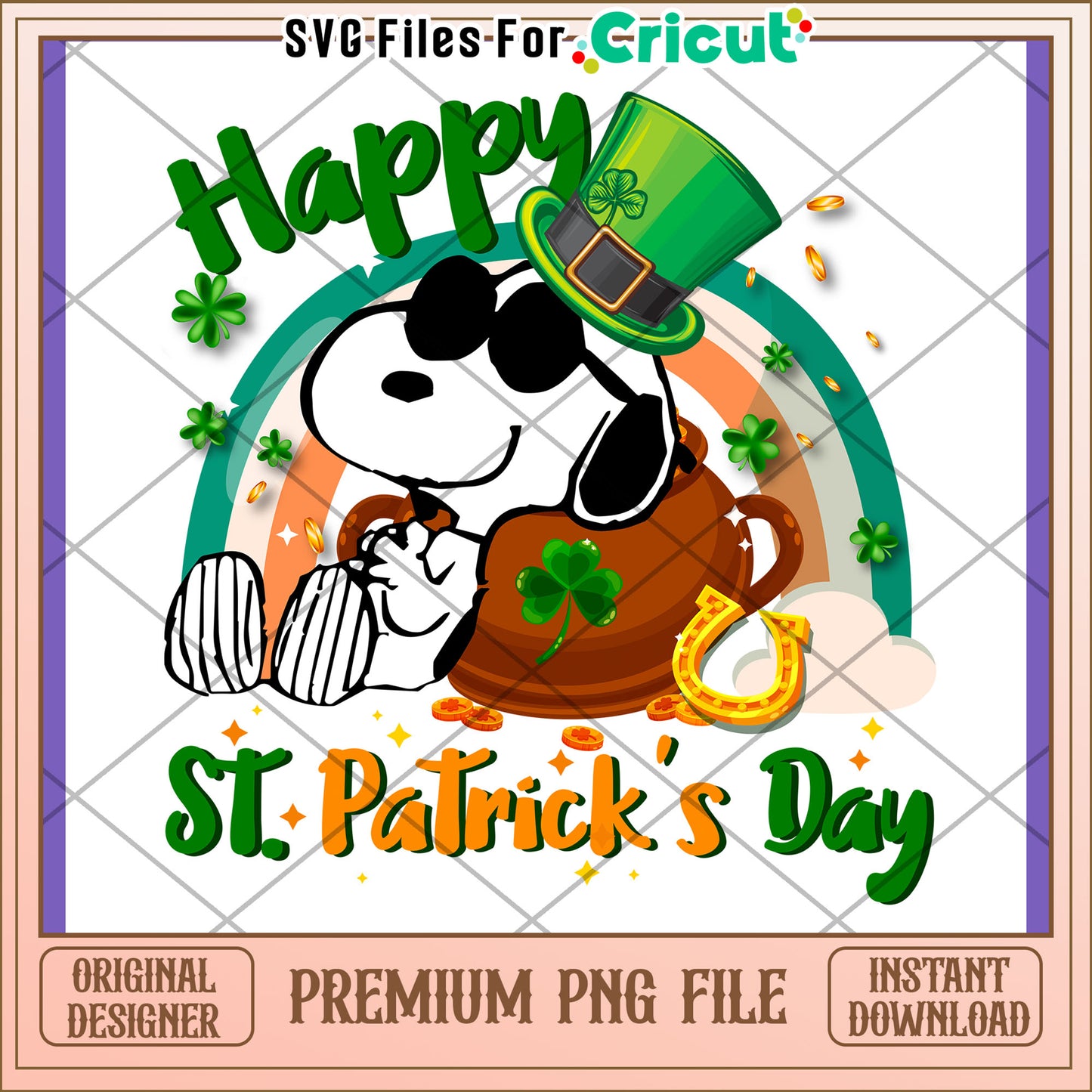 Snoopy St Patricks Day PNG Design