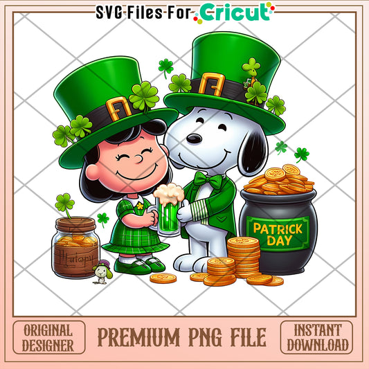 Snoopy St Patricks Day PNG Sublimation