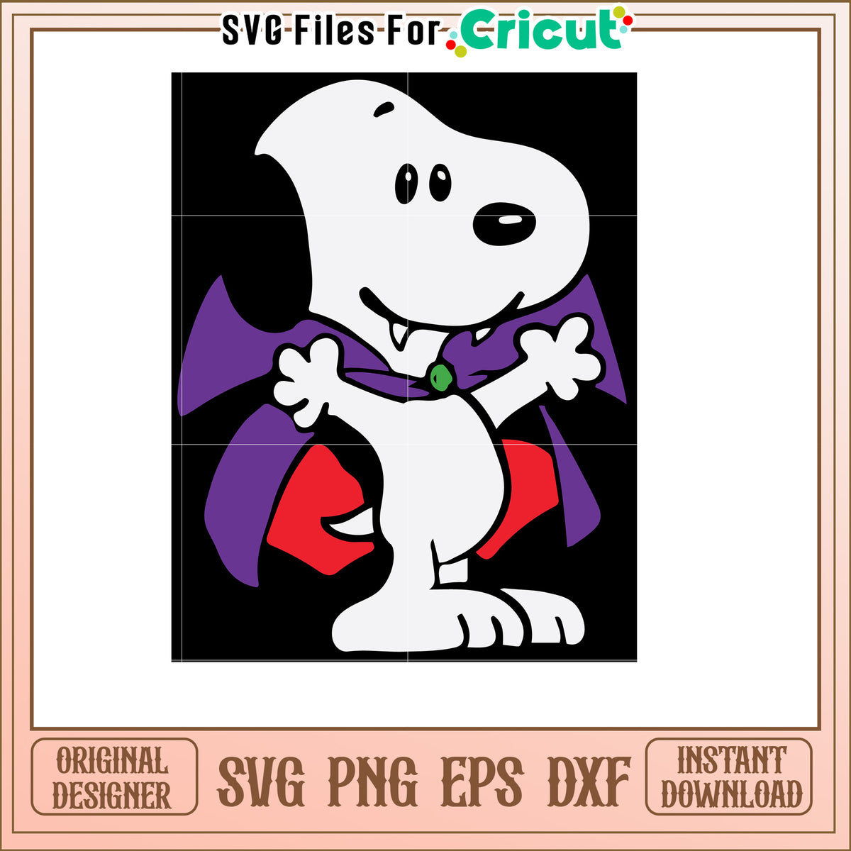Snoopy Vampire SVG Halloween Costume – svg files for cricut